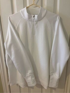 Nike White Women’s Zip-Up Sports Sweater